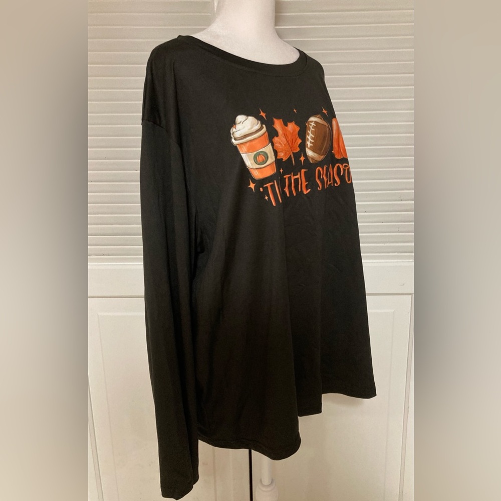Nip Fall Long Sleeve Black & Orange Graphic T-Shi… - image 5